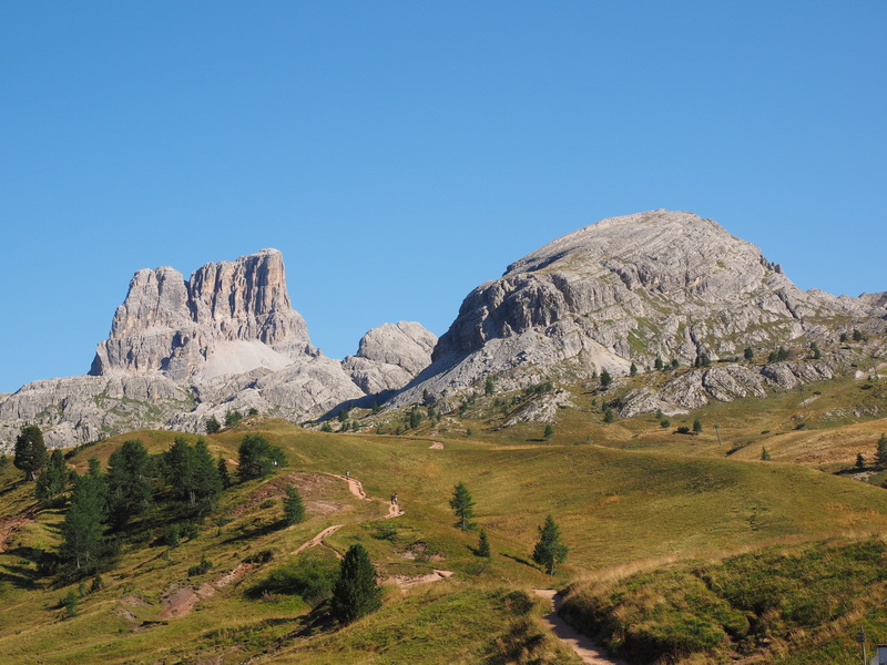 environment, mountain, land, mountain peak, punta gallina, 4K, mountain group, south tyrol, the falzarego pass, tranquil scene, tranquility, sky, clear sky