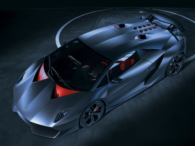 Blue, 1080P, elemento, Supercar, sesto, Lamborghini