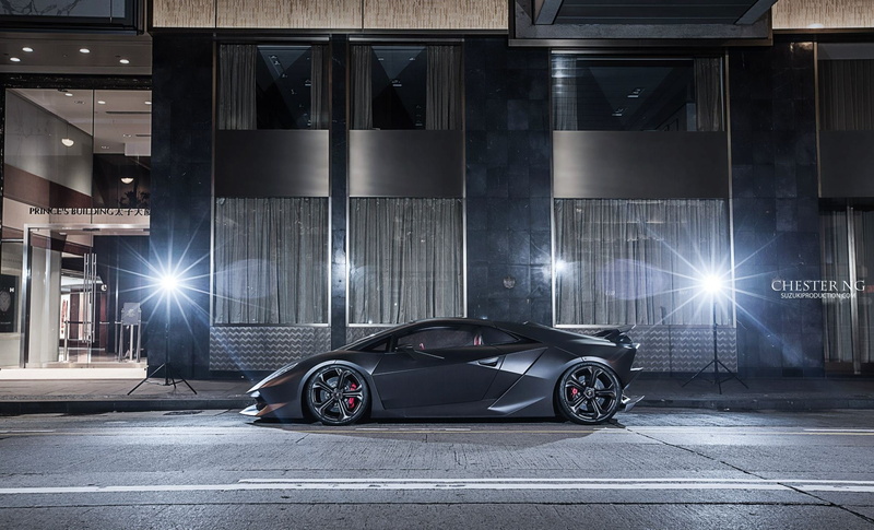 vehicles, automobile, black, matte, sesto, supercars, colored, elemento, 1080P, nero, cars, lamborghini, noir