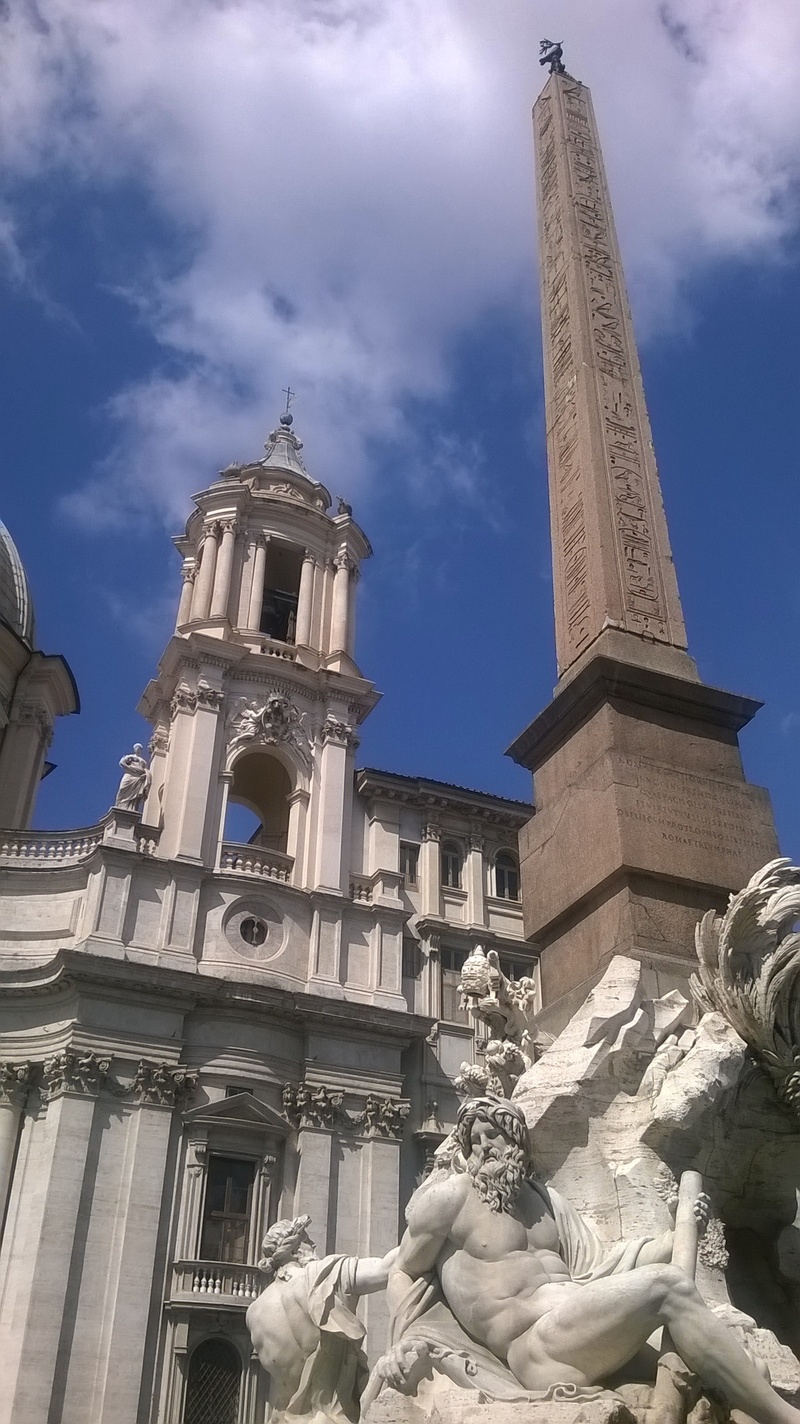 spirituality, marble, no people, art and craft, day, travel destinations, fontana dei quattro fiumi, sculpture, architectural column, religion, statue