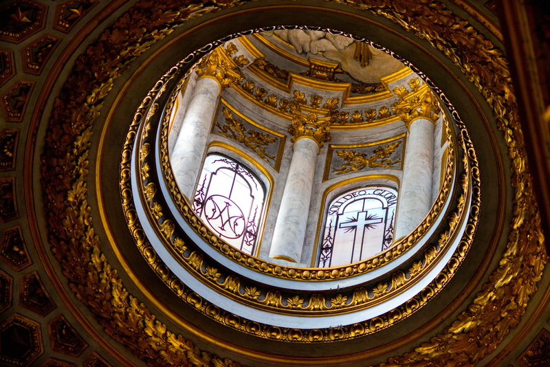 religion, 1080P, the Basilica of San Luigi dei Francesi, Italy, Rome, columns, Windows, the dome