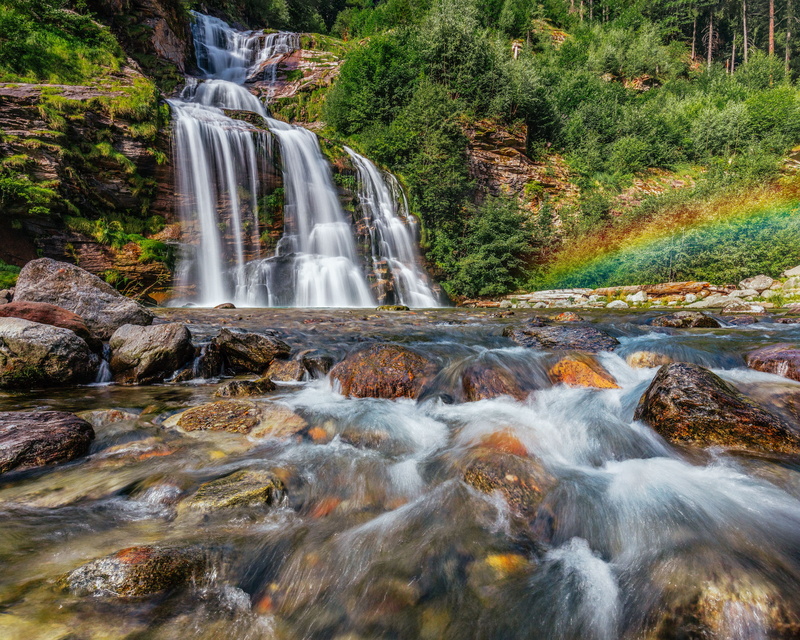 no people, rock - object, svizzera, land, nature, suisse, tree, beauty in nature, long exposure, waterfall, power in nature, rock, stream - flowing water