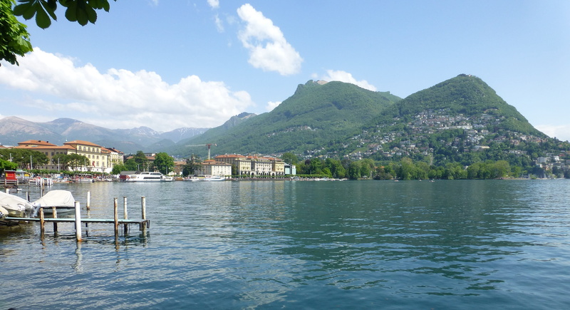 como, outdoors, switzerland, lugano, beauty in nature, sky, cloud - sky, mountains, no people, 4K, scenics - nature, building exterior, landscape, built structure