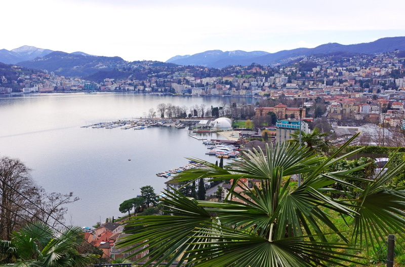 1080P, Towns, Lugano, Lake, Switzerland, Mountain