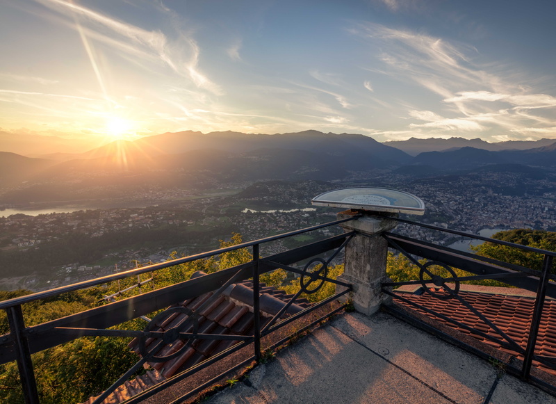 whispy, environment, sunbeam, sky, lens flare, sunset, outdoors, rooftop, scenics - nature, cloud, bright, tile, europe, dial, beauty in nature, mountain