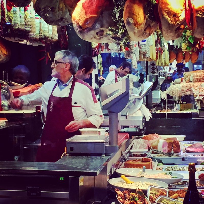 working, lake lugano, for sale, choice, people, food and drink, sale, standing, real people, food, men, italy, market stall, large group of objects, meat