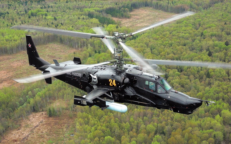 chopper, Military Helicopters, 1080P, Kamov Ka-50, air vehicle, flying, gray, plane, transportation, day, no people, air force, plant, military, government