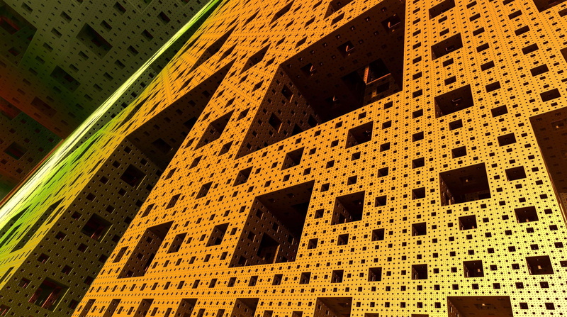 graphic, fractal structures, ocher, full frame, outdoors, residential district, sience fiction, built structure, window, wall, fractals, 2K, architecture