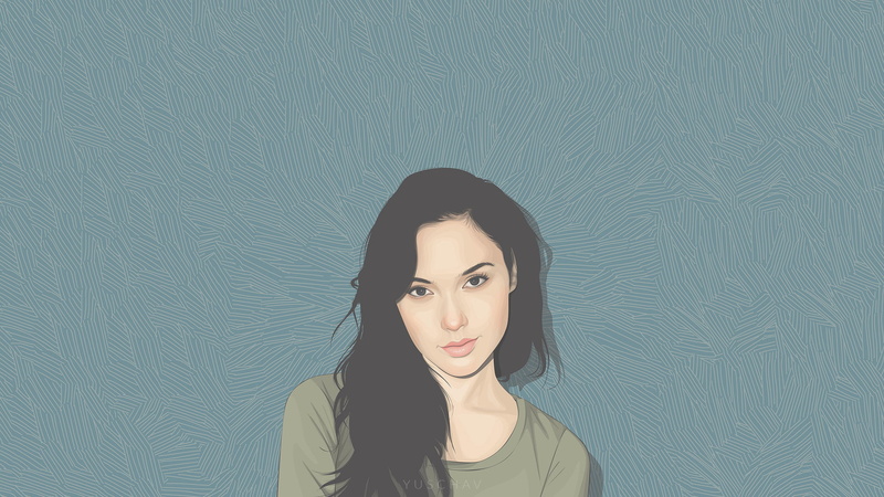 1080P, Gal Gadot, Yuschav Arly, vector