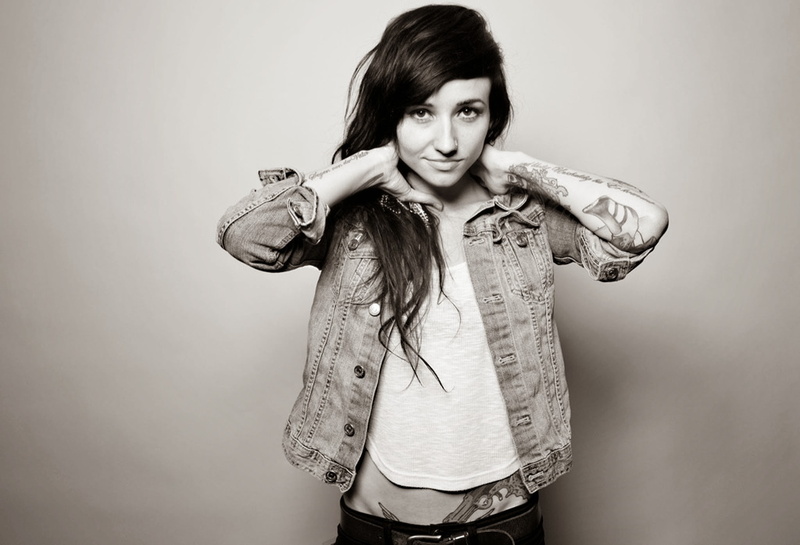 tattoo, 1080P, Valerie Poxleitner, monochrome, model, women, face