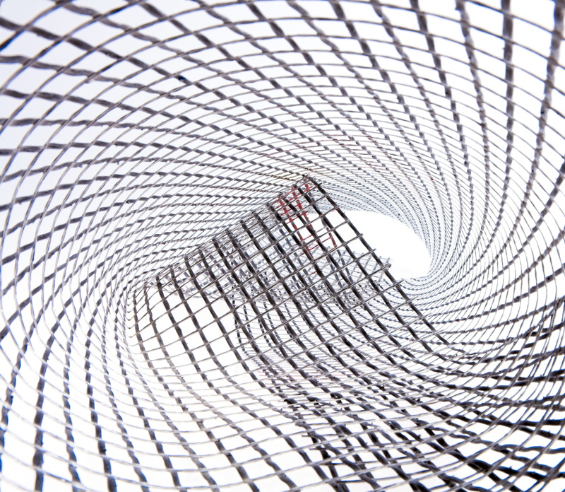 creativity, mesh, close-up, tunnel, complexity, ondulation, full frame, 5K, grey, vanishing, design, patter, art and craft, technology, pattern, textured