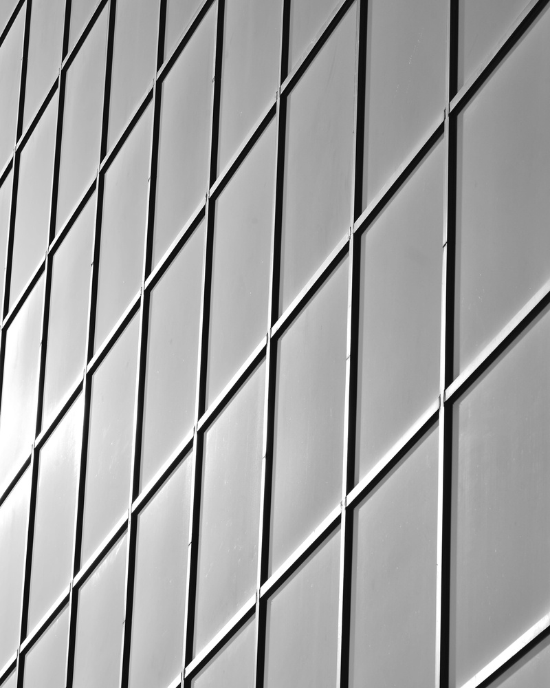 buildings, texture, geometric, city, outdoors, 4K, patter, united states, pensacola, backgrounds, blackandwhite, lines, window, repetition, pattern, low angle view