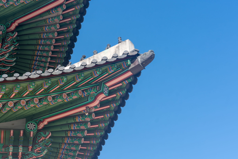 religion, built structure, architecture, belief, tile, outdoors, temple, no people, gray, building, building exterior, low angle view, red, blue, roof