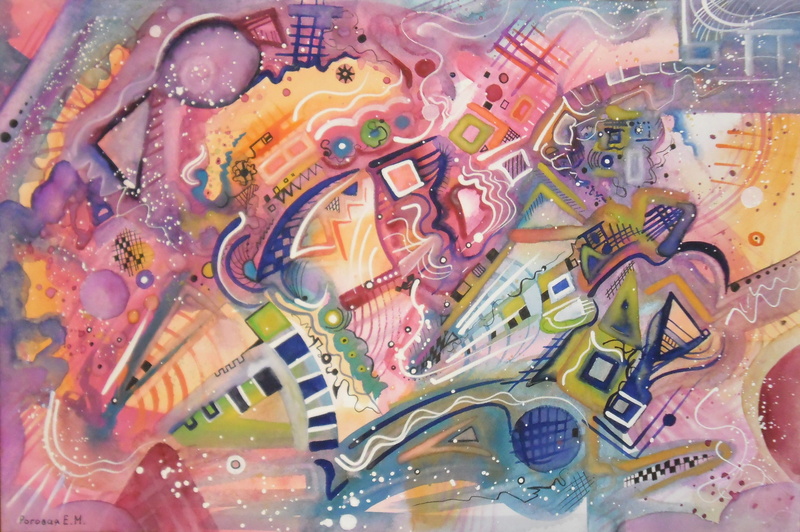 paper for pastels. Watercolor, markers, pastel, gel, Lena Horn, Figure, Abstract, gouache, acrylic, brilliance, 2K, magic, Paper for watercolor, oil