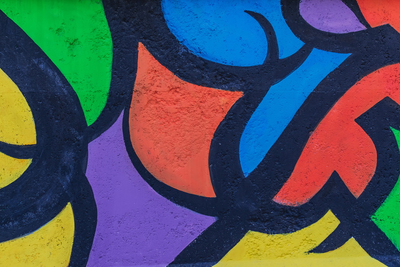 street art, textured, animal, drawing, multi colored, wall, multicolored, close-up, canvas, text, fish, mural, art and craft, full frame, alphabet, spray paint