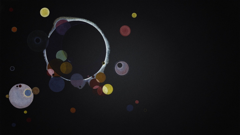 black background, backgrounds, circle, Avant Garde, multi colored, minimalism, geometric shape, Wassily Kandinsky, shape, nature, close-up, black, solar system