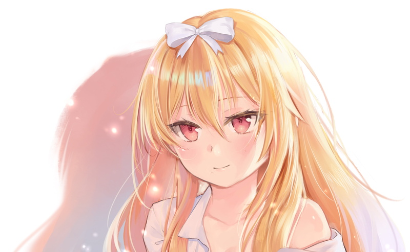 Long Hair, Girl, Arifureta Shokugyou de Sekai Saikyo, Blonde, Arifureta, Anime, Red Eyes, Yue (Arifureta Shokugyou de Sekai Saikyou), 5K, Arifureta Shokugyou