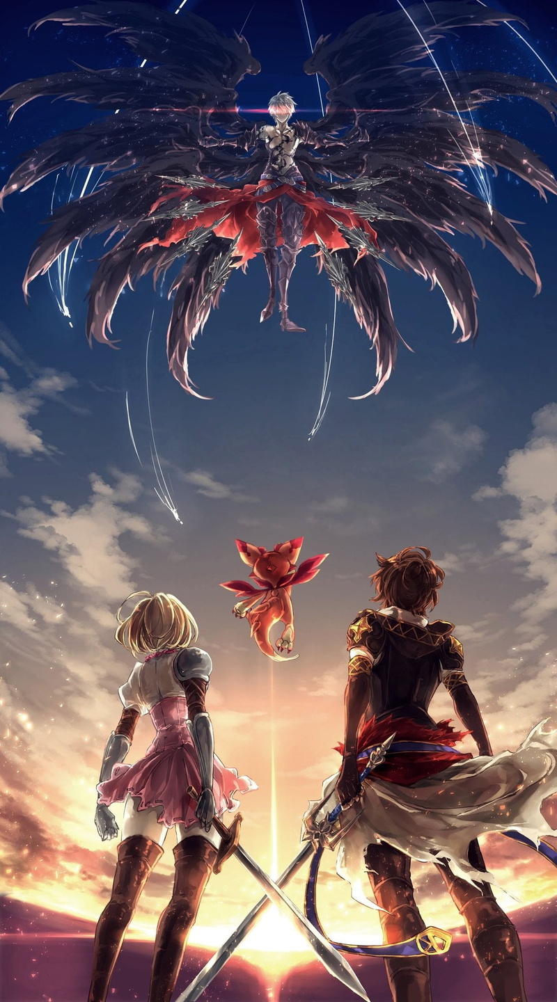 Granblue Fantasy, Sandalphon, 1080P, Djeeta (Granblue Fantasy)