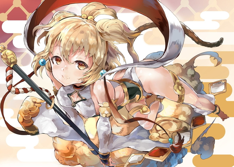 glasses, Anchira (Granblue Fantasy), fashion, anime, lifestyles, art and craft, anime girls, front view, headshot, women, indoors, creativity, Granblue Fantasy