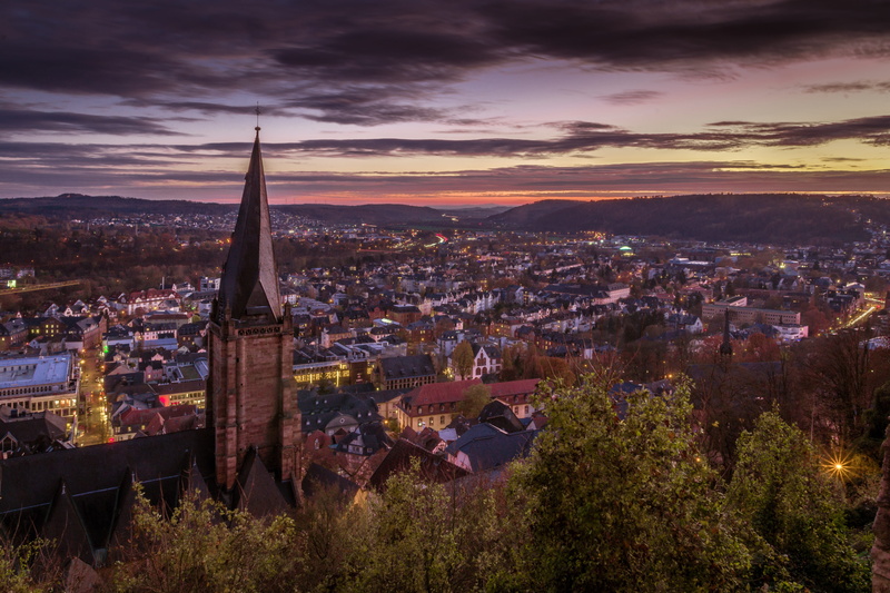 lan, building exterior, plant, marburg, building, view of the city, high angle view, travel destinations, germany, cloud - sky, church, historically, crowded