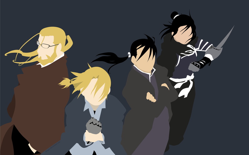 4K, Van Hohenheim, Ling Yao, Edward Elric, FullMetal Alchemist, Greed (Fullmetal Alchemist), Lan Fan