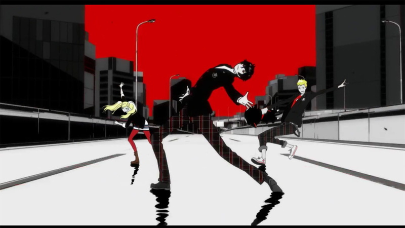  group, reflection, clothing, Persona series, skill, men, day, lifestyles, outdoors, sport, winter, full length, 1080P, anime, winter sport