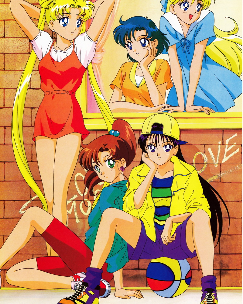 moon, sailor, mars, anime, 1080P, merkur, series, girls, beautiful, group, characters