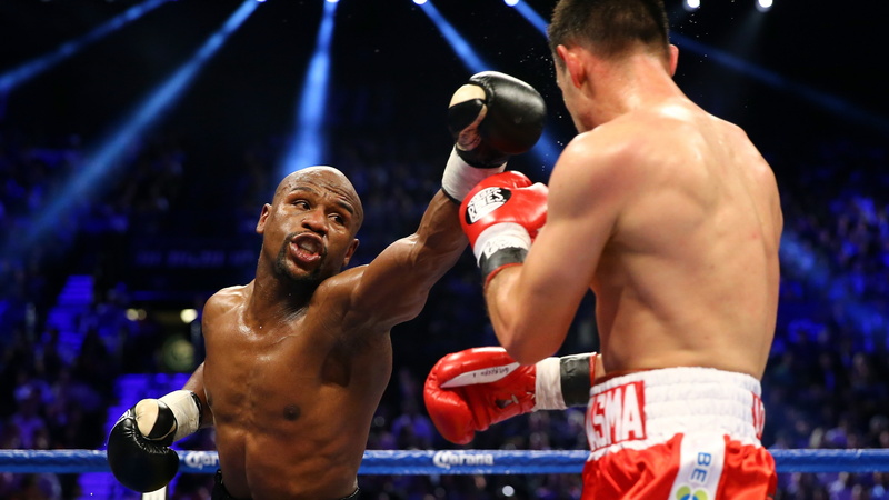 ring, 4K, boxing, American boxer, Floyd Mayweather, light