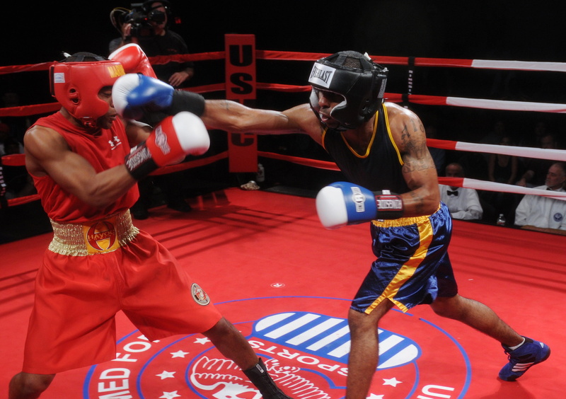 indoors, competition, aggression, sportsman, ring, people, group of people, adult, two people, playing, young adult, Boxers, arena, glancing blow, headwear