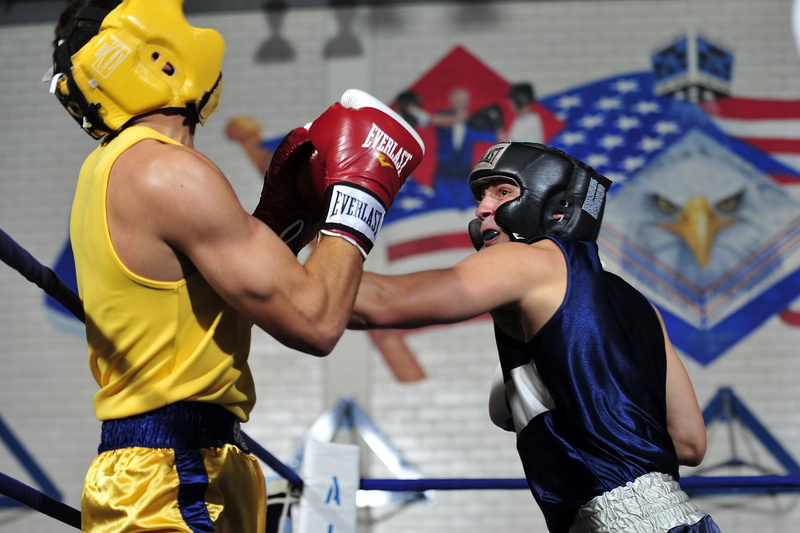 men, fitness, rivalry, strength, protection, roped, boxers, headgear, two people, lifestyles, adult, boxing, glancing blow, skill, security, ring, people