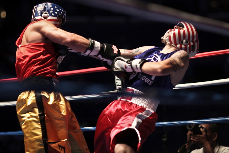 men, boxers, competition, motion, focus on foreground, lifestyles, headgear, fitness, ring, males, fighters, competitive sport, glove, building, human limb