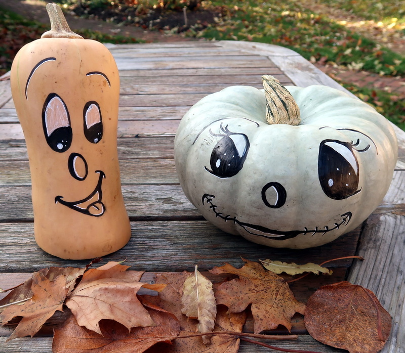 drawing, anthropomorphic face, fall, close-up, jack-o-lantern, pumpkin, food, wood - material, humor, fun, halloween decorating, face, leaf, 1080P, decoration
