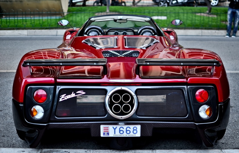 racecar, wheel, close-up, chrome, headlight, number, transportation, red, street, red cars, Cabrio, 1080P, land vehicle, stationary, vintage car, Pagani