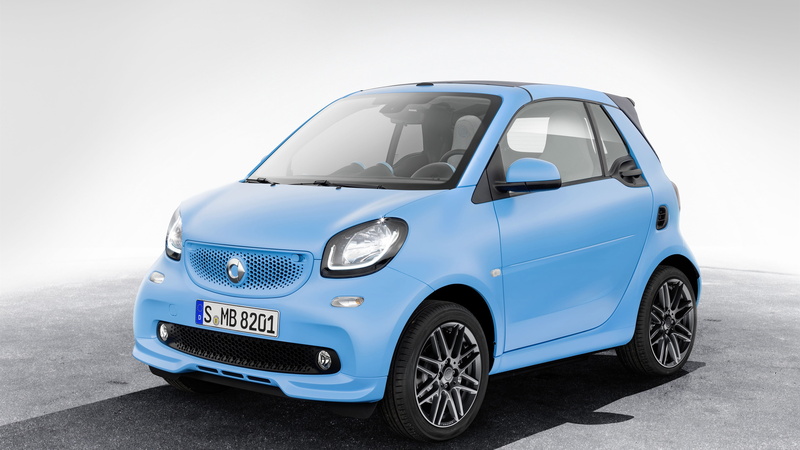 4K, Cabrio, Car, Fortwo, Smart, Edition, Brabus, Blue