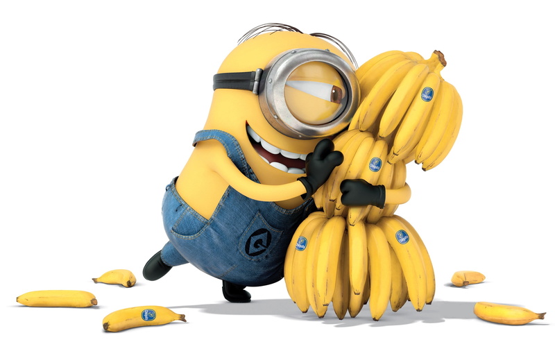 minions, freshness, 2K, Cartoons, indoors, human representation, copy space, food, representation, 2015, no people, Others, white background