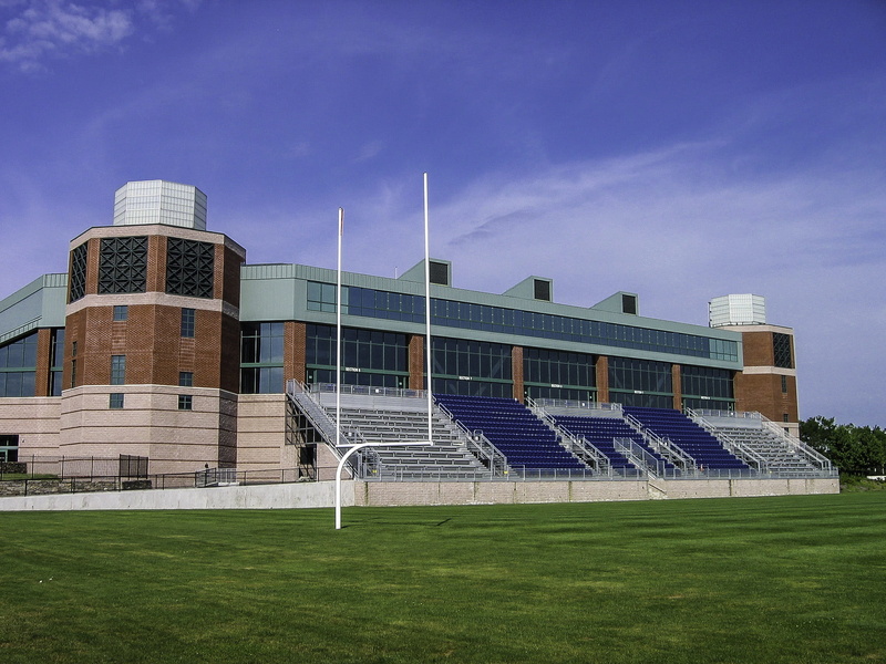 green color, meade, island, plant, ryan, no people, nature, 1080P, university, stadium, team sport, arena, american football field, Rhode Islands, sky