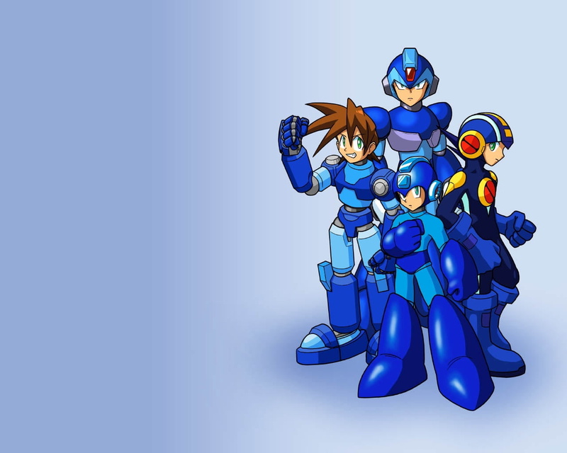 isolated, superhero, science, people, fantasy, blue background, blue, nature, musical equipment, cartoon, imagination, megaman, robots, vibrant color, art