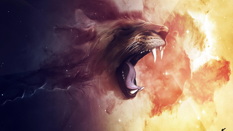 roar, lion roar, vertebrate, animals in the wild, no people, orange, animal teeth, animal head, 4K, smoke, teeth, animal mouth, lion, animal, animal themes