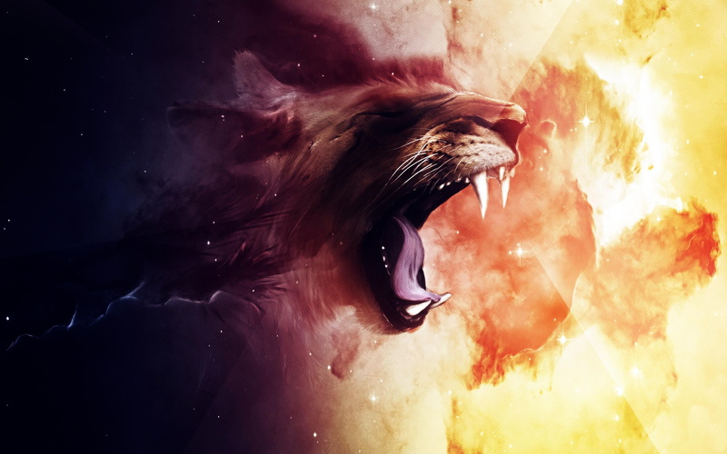 lion, 2K, roaring