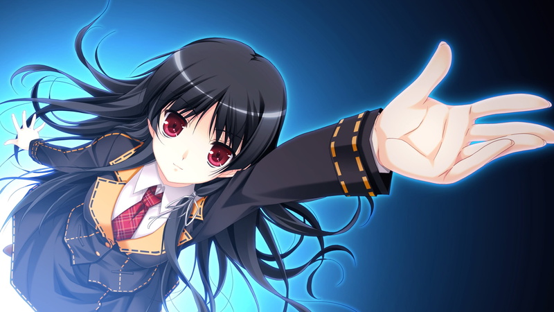blue background, human Face, glasses, female, hand, retro styled, illustration, women, creativity, 2K, ichinose yua, technology, makita maki, communication
