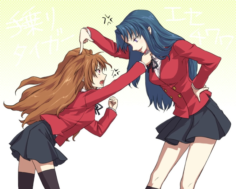 kawashima ami, clothing, young Adult, 720P, red, female, anime, comic Book, brown, girls, fashion, beauty, beautiful, quarrel, computer Graphic, blue