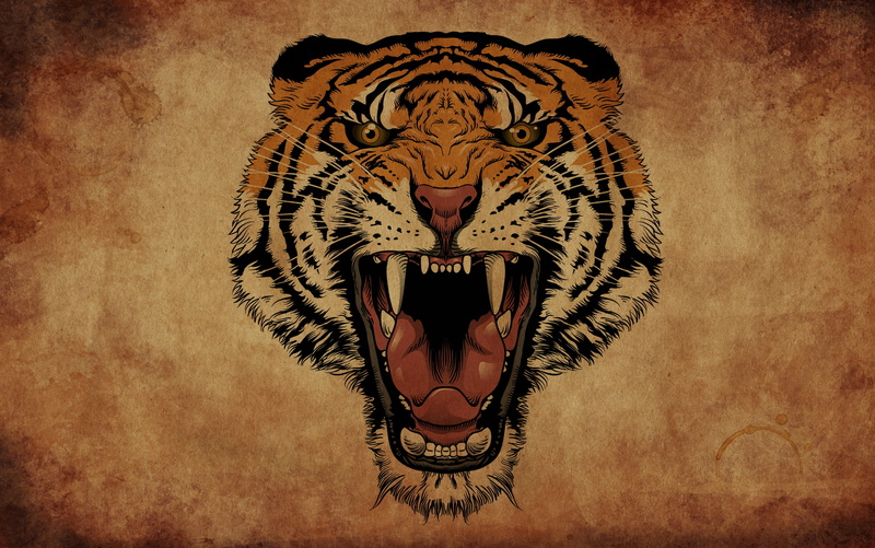 animal, wall - building feature, roar, 2K, cat, no people, animal themes, craft, angry, feline, tiger, textured, ornate, one animal, close-up, animal body part