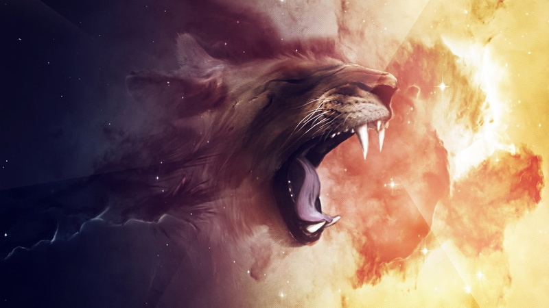 720P, animals, fantasy art, Claudio Testa, abstract, tiger
