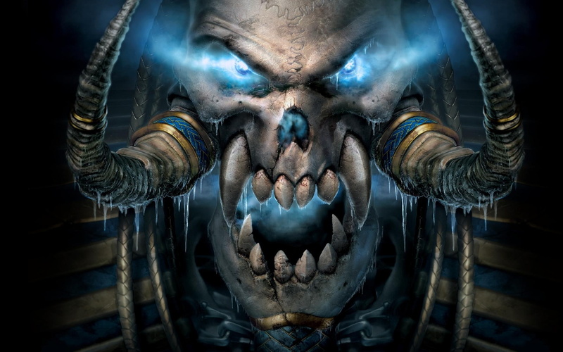 horned, zodiac, logo, skull, 3d and abstract, eyes, fantasy, scary, golden, horn, warcraft, 1080P, aries, blue
