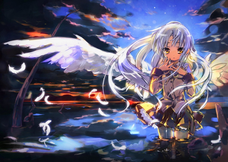 arts culture and entertainment, fish, human representation, animal wildlife, creativity, 720P, real people, glowing, glass - material, Angel Beats!, digital composite