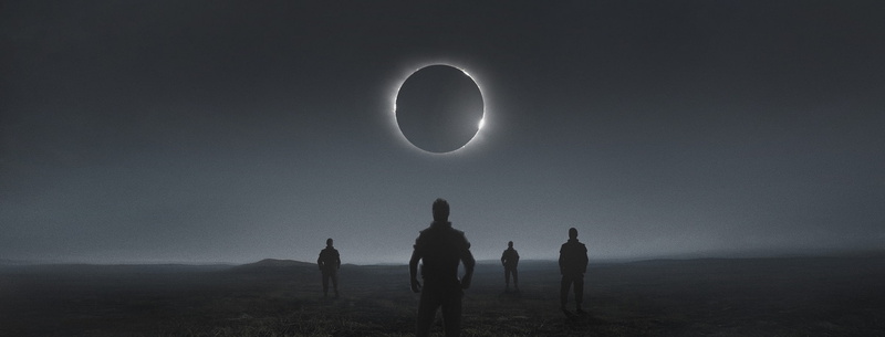 silhouette, standing, night, outdoors, togetherness, scenics - nature, eclipse, nature, astronomy, moon, 1080P, space, landscape, sky, women, beauty in nature