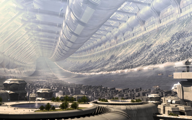 Orbital Stations, city, futuristic, 1080P