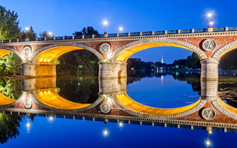 river, 2K, isabella, po, turin, ponte, hd, torino