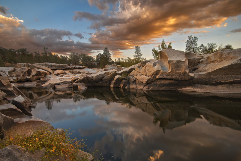 1080P, USA, nature, lake isabella, stones, lake, Kern River Valley