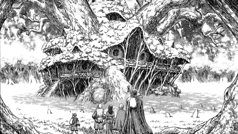 winter, built structure, tree, arch, connection, travel destinations, snow, water, land, frozen, kentaro miura berserk guts casca monochrome, plant, 1080P